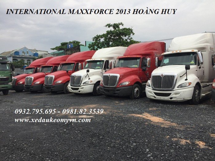 Xe đầu kéo Hoàng huy 1 giường vỏ mới ,Maxxforce 1 giường vỏ yokohama,xe đầu kéo mỹ 2 giường maxxforce 2013