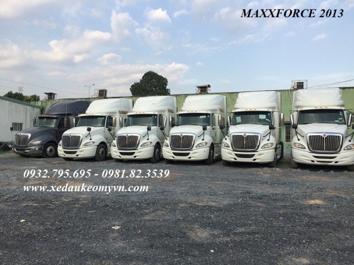 Xe đầu kéo Hoàng huy 1 giường vỏ mới ,Maxxforce 1 giường vỏ yokohama,xe đầu kéo mỹ 2 giường maxxforce 2013