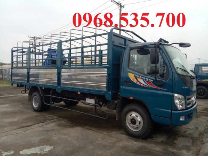 Bán xe tải Thaco Ollin700B, thùng mui bạt, trả góp