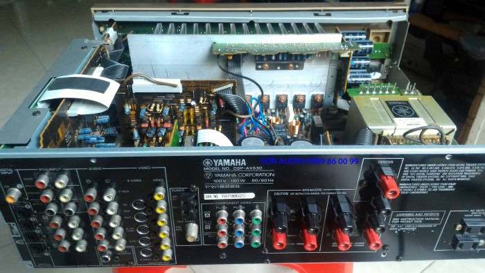 Amply nội địa Nhật Yamaha DSP AX530 mặt phay vàng