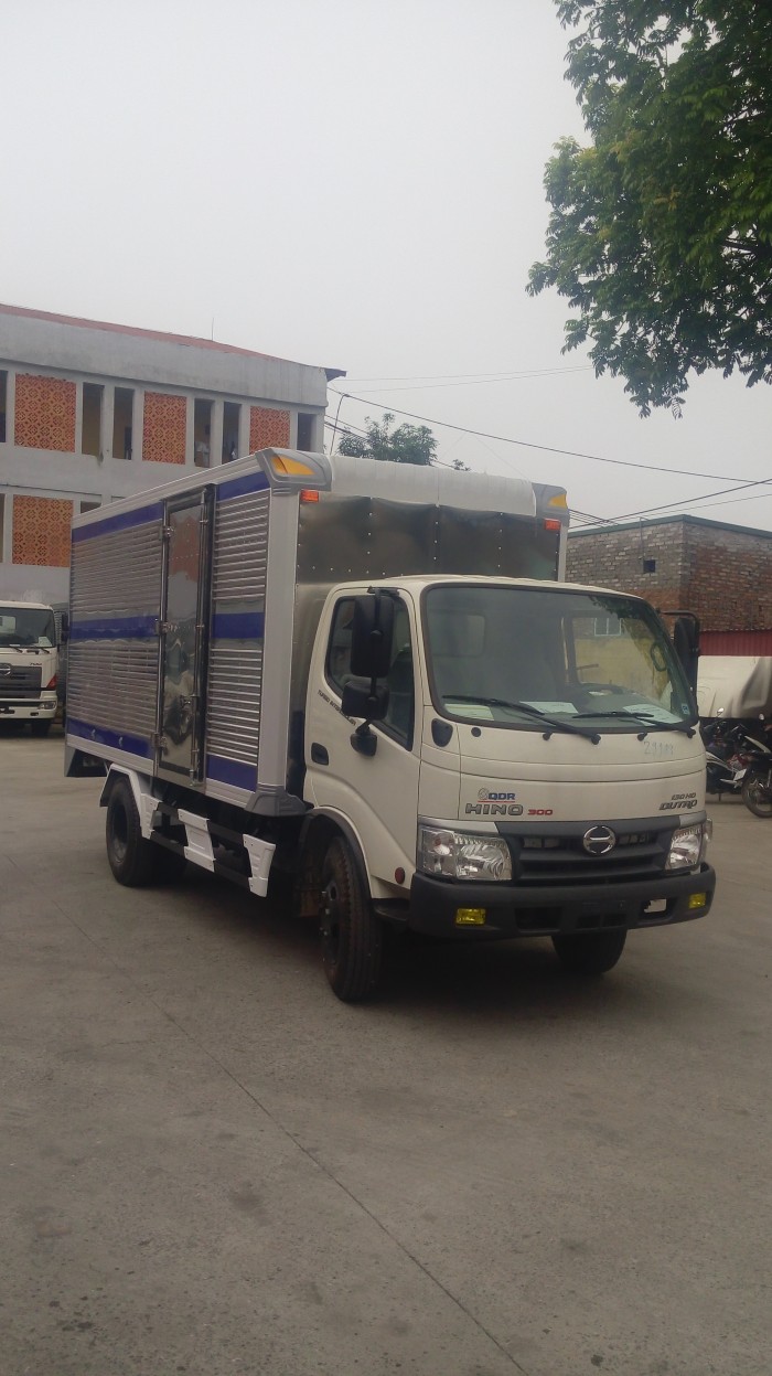 Hino 342L-JD3 tải trọng 5 tấn:  Xe ben, thùng lửng, thùng mui bạt, thùng kín