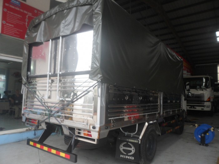 Hino 342L-JD3 tải trọng 5 tấn:  Xe ben, thùng lửng, thùng mui bạt, thùng kín
