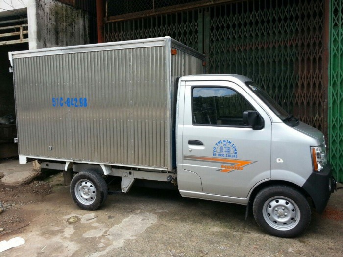 Xe tải Dongben thùng kín màu xanh - nhập khẩu 100%