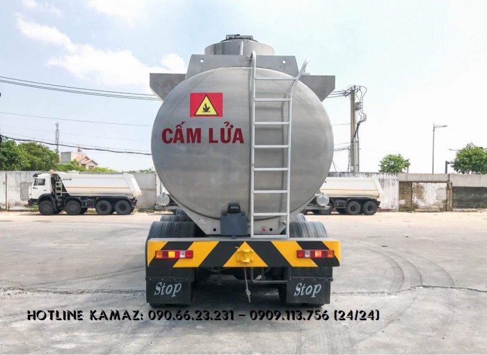 Xe bồn xăng dầu Kamaz 25m3 | Kamaz 6540 xăng dầu #Kamazbonnhom25m3 | Kamaz bồn nhôm 25m3
