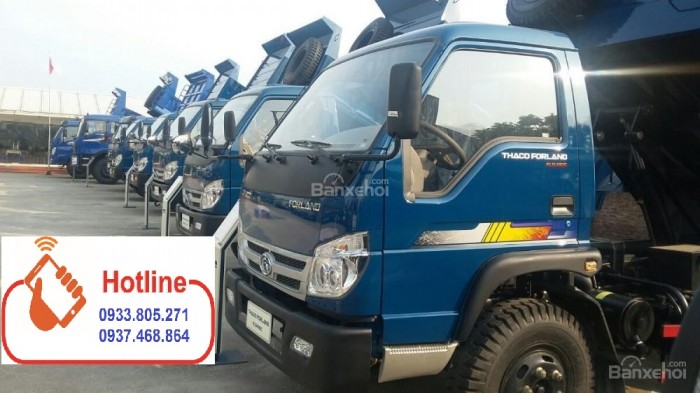 Xe Ben Trường Hải 5 Tấn, Xe Ben 4 Khối, 5 Khối. Xe Ben Thaco Forland Fld490C 4.99 Tấn. Giá Ưu Đãi Ở Hcm Và Long An