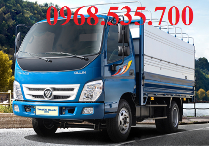 Bán xe tải Thaco Oliin 345 mới, 2,4 tấn thùng kín