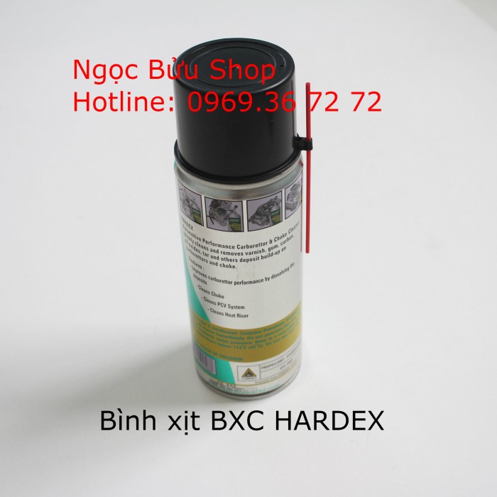 HARDEX- Carburetor-Choke Cleaner Bình xịt vệ sinh bình xăng con