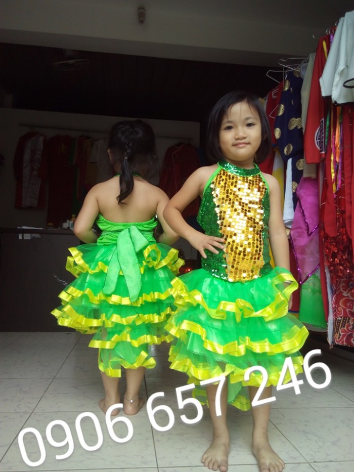 Thuê đầm múa trẻ em giá rẻ  Trang phục biểu diễn Sắc Màu Quận 12