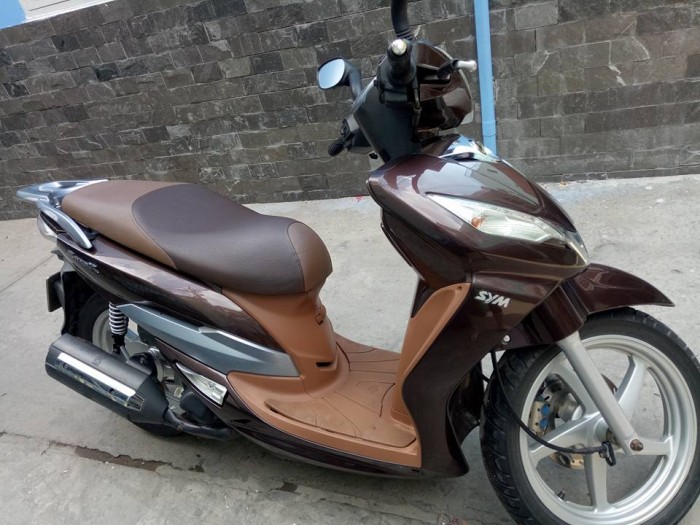 SYM Shark 125c màu nâu bstp xe đẹp máy êm mới 95%