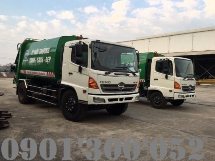 Xe Tải Ép Rác Hino FC9JESA 9 khối (9m3)- 5 Tấn