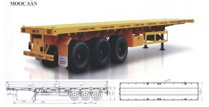 Có sãn, Bán góp toàn quốc sơ mi rơ móc tải cimc LOẠI 13 TẤN, bán ngay