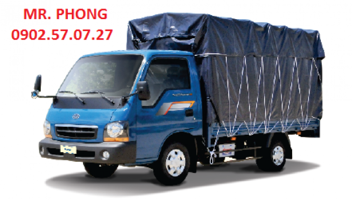 Xe KIA K190 tải trọng 1 tấn 9 tại Tây Ninh, xe được nâng tải từ KIA K2700 hay Frontier125