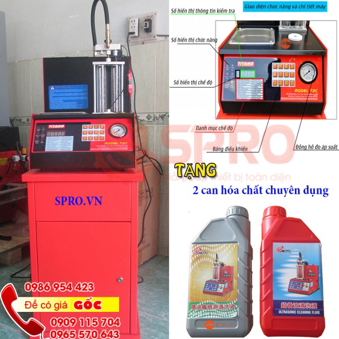 Máy súc rửa béc phun xăng điện tử Đài Loan AI600