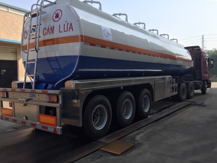 Moóc téc xăng dầu 40 m3 giá rẻ tại Hà Nội có thể giao xe ngay