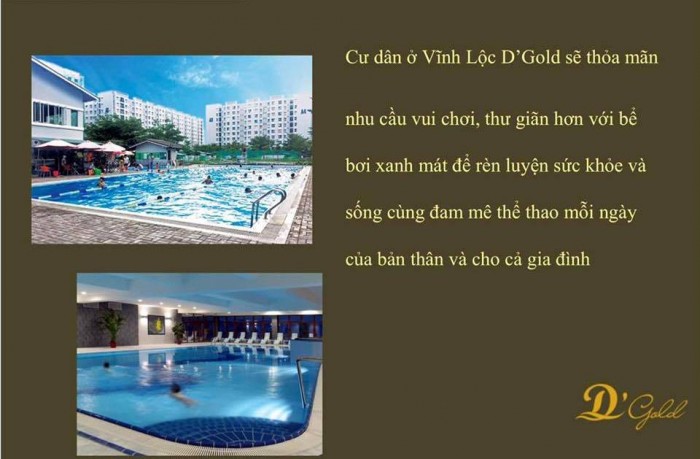 Với 260tr là bạn đã sở hữu được căn hộ 37m2 tại dự án Vĩnh Lộc D'Gold