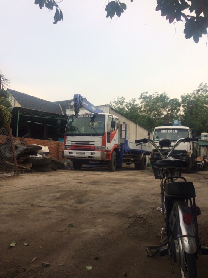 Xe tải cũ daewoo 8 tấn gắn cẩu unic 340 5 khúc