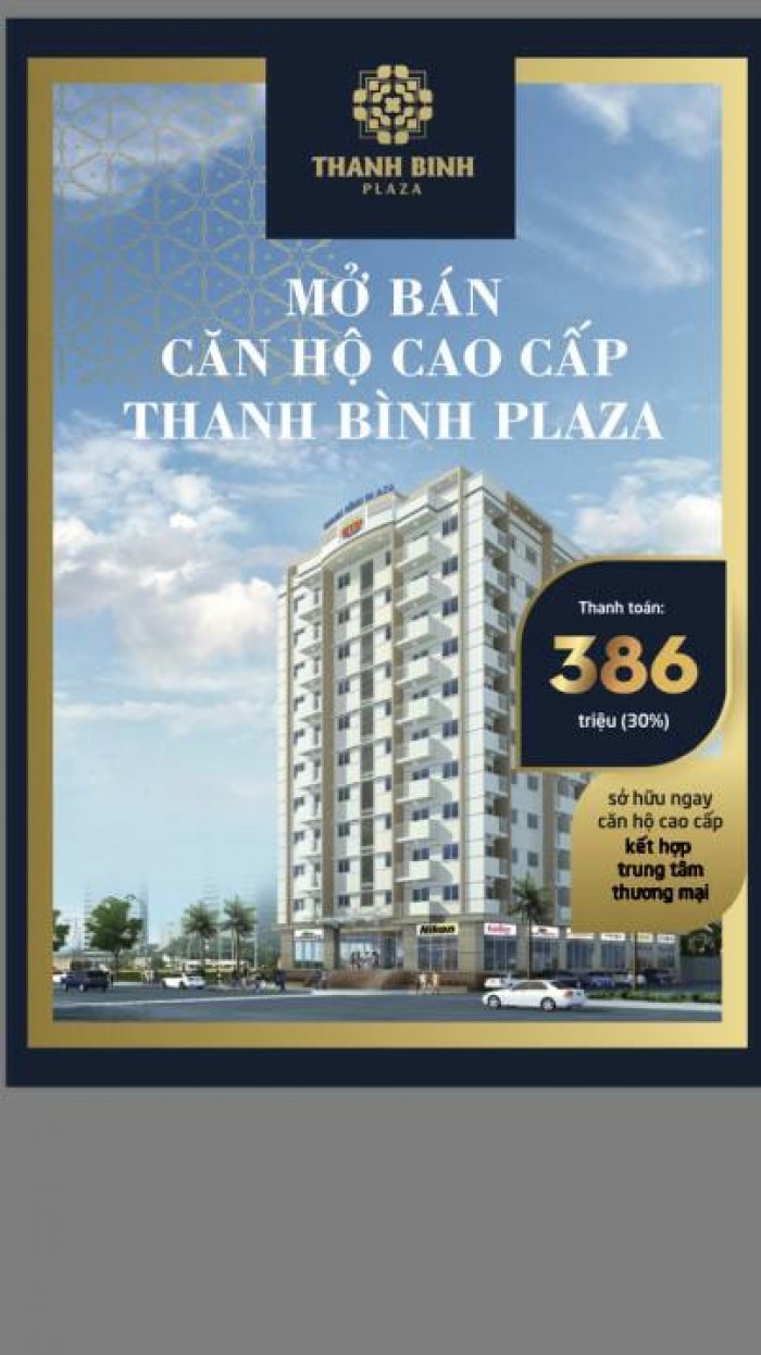 Bán căn hộ cao cấp Thanh Bình Plaza mặt tiền Cách Mạng Tháng 8 phường Thanh Bình TP-Biên Hòa-  Đồng Nai.