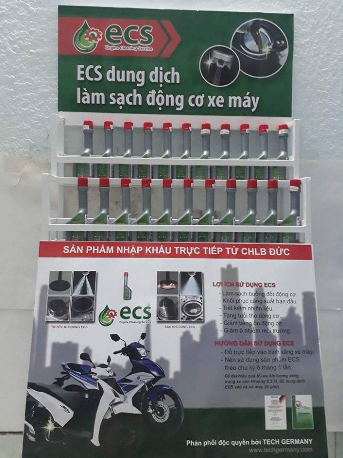 Dung dịch làm sạch buông đốt động cơ xe máy (ecs) nhập khẩu từ đức