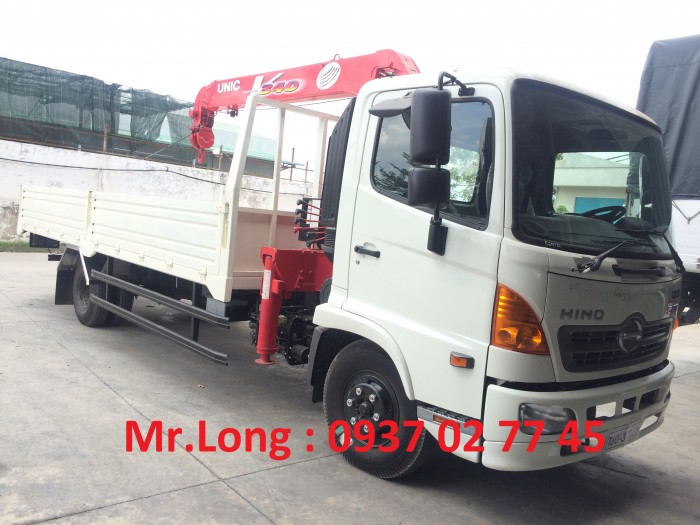 Xe cẩu HINO 6 tấn, Hino cẩu 5 tấn, xe cẩu Hino Fc, Hino Fc gắn cẩu, xe HINO cẩu 4 tấn , xe tải HINO 6T2 gắn cẩu UNIC