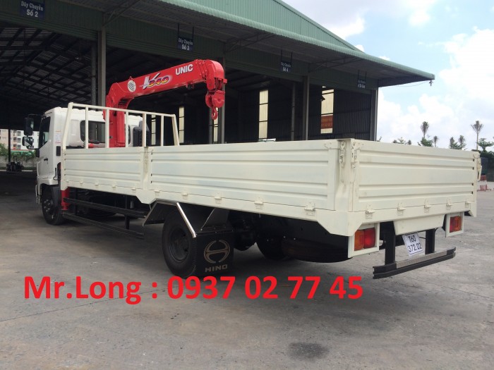 Xe cẩu HINO 6 tấn, Hino cẩu 5 tấn, xe cẩu Hino Fc, Hino Fc gắn cẩu, xe HINO cẩu 4 tấn , xe tải HINO 6T2 gắn cẩu UNIC