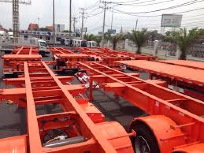Bán rơ mooc Xương Doosung 3 trục 40 feet tải trọng cao, giao ngay