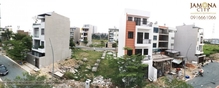 Bán đất nền Jamona City, Q7 - DT 98,6m2 (5,8x17) giá 3,75 tỷ. Xây dựng ở ngay, đối diện sông