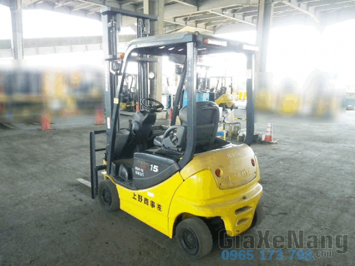 Xe nâng điện komatsu FB15-12-2009, xe nâng hàng 1500kg chiều cao nâng 4 mét