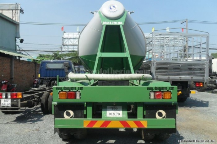 Bán sơ mi rơ moóc, rơmoóc bồn xitec chở xi măng rời, tro bay chất lượng tốt tải trọng cao giá rẻ