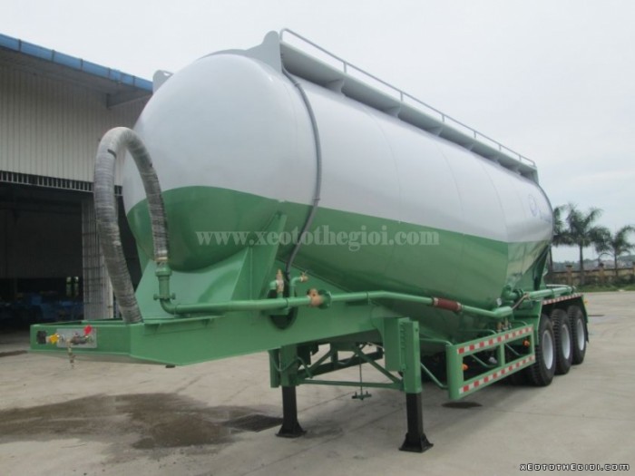 Bán sơ mi rơ moóc, rơmoóc bồn xitec chở xi măng rời, tro bay chất lượng tốt tải trọng cao giá rẻ