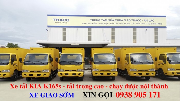 Xe tải thùng kín KIA K165s xe mới đời 2017. Xe giao liền với nhiều ưu đãi trong tháng