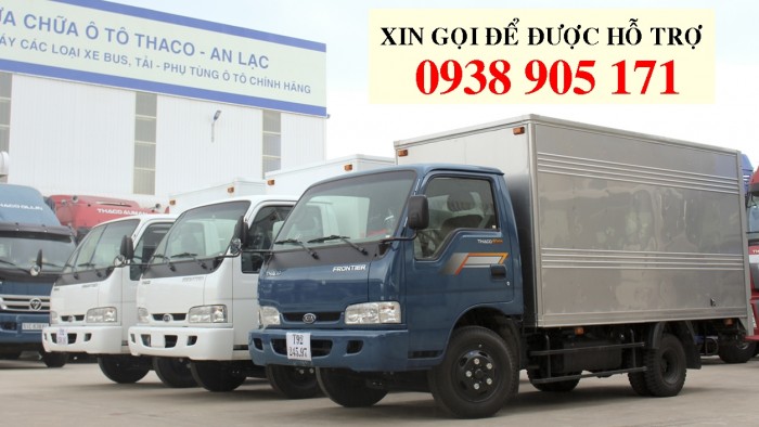 Xe tải thùng kín KIA K165s xe mới đời 2017. Xe giao liền với nhiều ưu đãi trong tháng