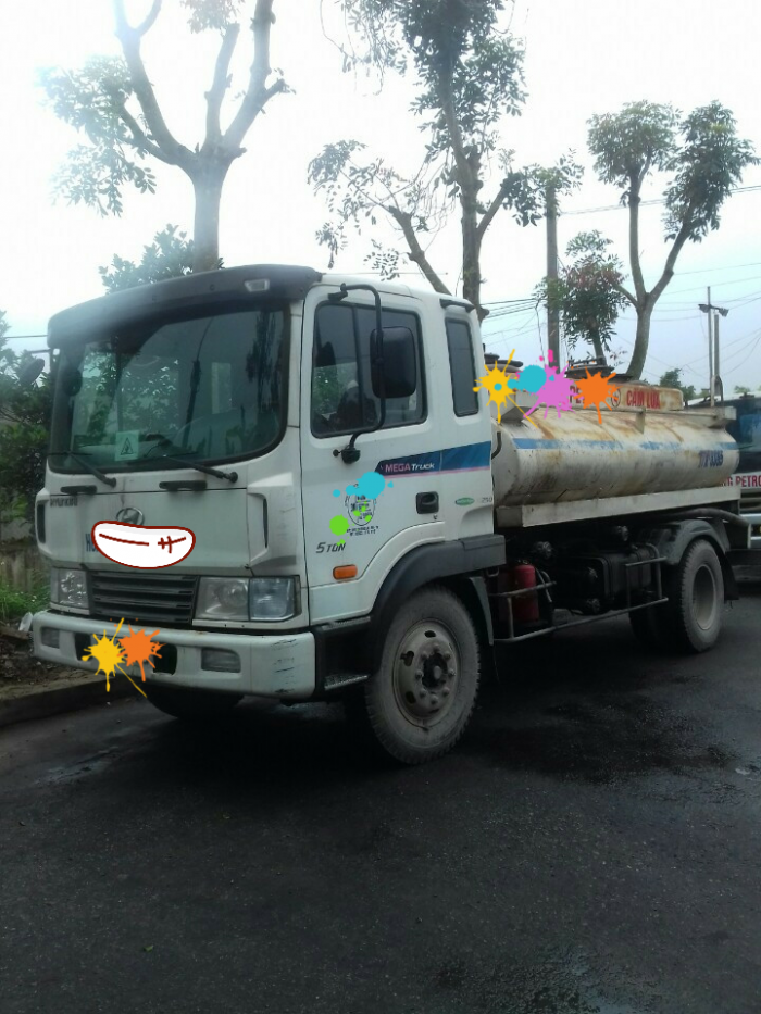 Xe bồn chở xăng dầu cũ - mới các loại.  Dongfeng 2 chân 11 khối.