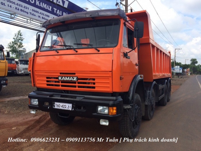 Xe ben 6540 (8x4) thùng 15m3 tại kamaz bình phước/ Kamaz Ben 4 giò nhập nguyên chiếc
