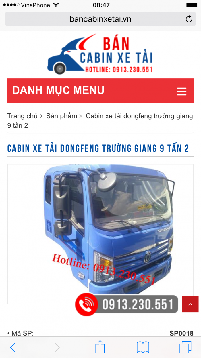 Bán cabin xe tải - cabin xe tải