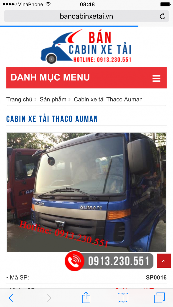 Bán cabin xe tải - cabin xe tải