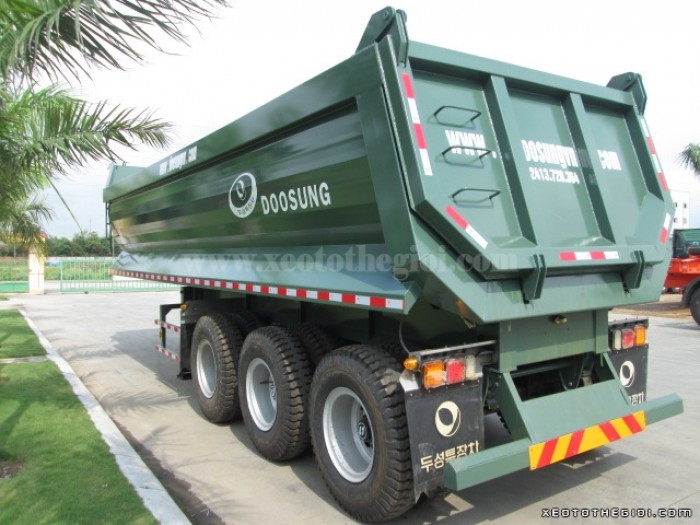 Thông tin Xe Sơ mi Rơ moóc ben 28 tấn - 24 M3 hàng nhập khẩu, giá cạnh tranh nhất Sài Gòn