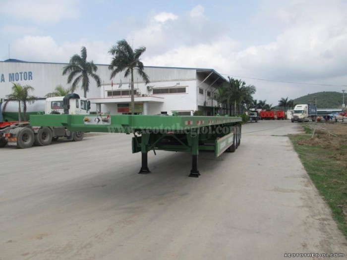 Phân Phối rơmoóc sàn 3 trục 40 feet Doosung DV-LSKS-400D Hàn Quốc