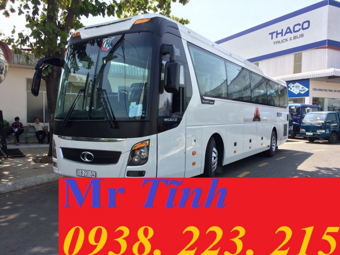 Xe 45 47 chỗ universe tb120s w336 do thaco thiết kế trên nền universe hyundai hàn quốc