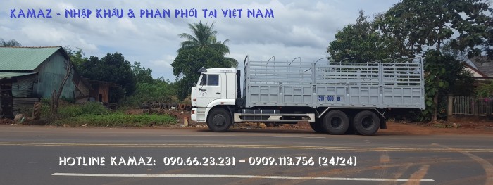 Xe tải thùng 65117 (6x4) 24t tại kamaz bình phước