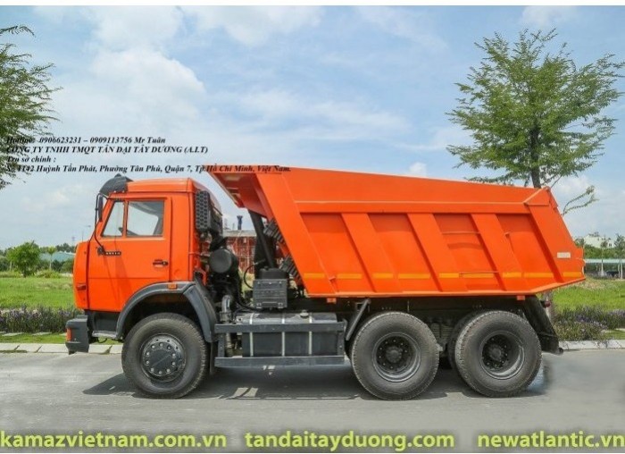 Xe tải tự đổ 65115 (6x4) thùng vát 10m3 | Kamaz 65115 ben nhập nguyên chiếc
