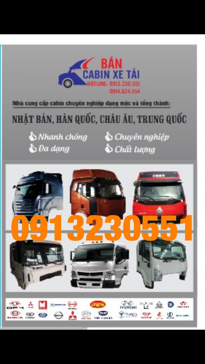 Công ty chuyên nhập khẩu cabin xe tải và xe ben