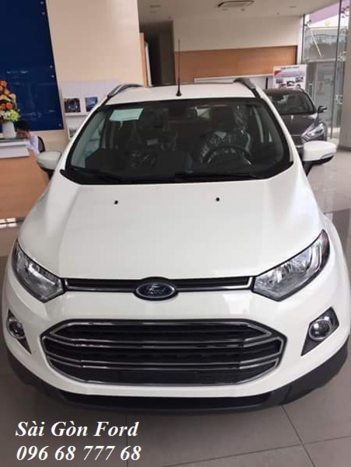 Khuyến Mãi Mua Ford Ecosport Titanium 1.5L, Số Tự Động, Màu Trắng Ngọc Trinh, Hỗ Trợ Vay 85%, Giao Xe Ngay