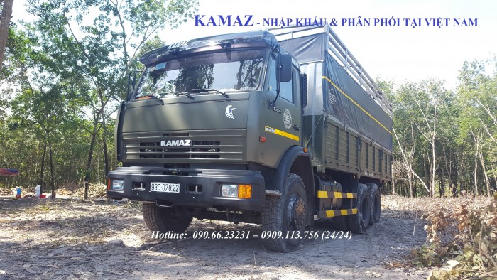 Tải thùng Kamaz 15 tấn | Bán xe tải thùng Kamaz 53229 tại Bình Phước [ Trả góp 70%]