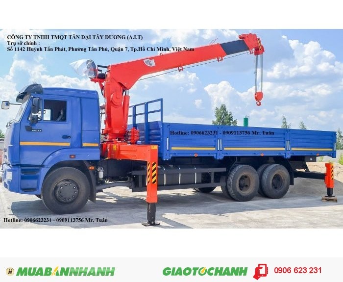 Xe tải cẩu Dinex 7 tấn | Bán xe tải gắn Cẩu 7 tấn
