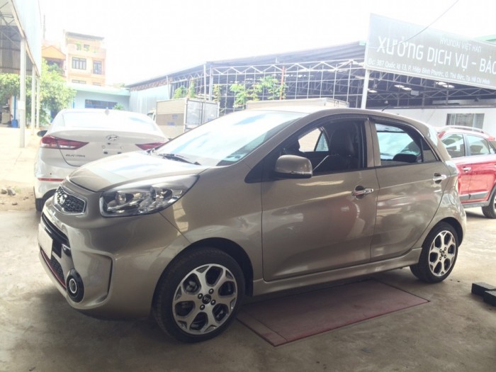 Bán Morning Si 1.25AT, số tự động, đời 2016, màu vàng cát giá 385tr, bao test xe