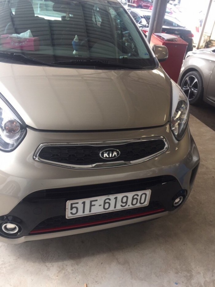 Bán Morning Si 1.25AT, số tự động, đời 2016, màu vàng cát giá 385tr, bao test xe