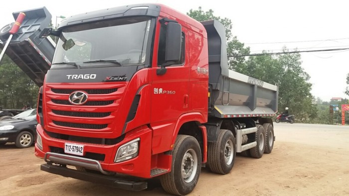 Xe tải ben 4 chân hyundai trago xcient