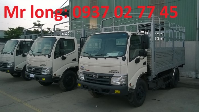 Xe hino 5 tấn , xe tải mui bạt hino 5 tấn , hino dutro đóng thùng mui bạt , hino WU342L mui phủ , giá xe hino 5 tấn