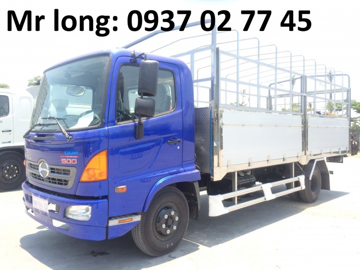 Xe Tải HINO 6T2 Mui Bạt , Xe Tải HINO FC9JJSW Mui Phủ , Xe HINO 6 Tấn mui phủ , giá xe HINO 6 Tấn