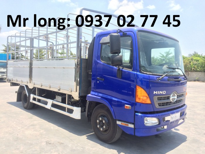 Xe Tải HINO 6T2 Mui Bạt , Xe Tải HINO FC9JJSW Mui Phủ , Xe HINO 6 Tấn mui phủ , giá xe HINO 6 Tấn
